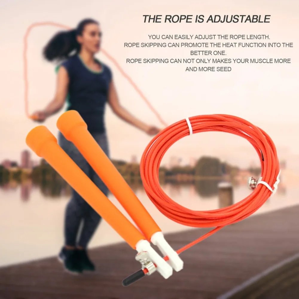 3M ABS Anti slip Handle Jump Speed Skipping Ropes Adjustable Training ...