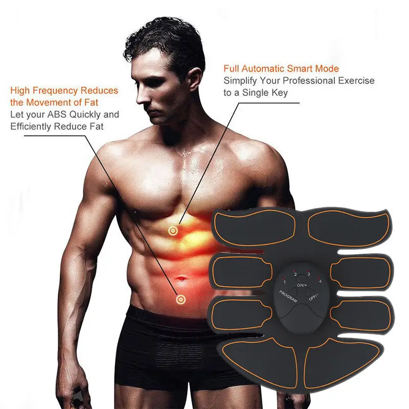 Умный EMS электрический импульс массажер для лечения тренажер брюшной мышцы беспроводной спортивный фитнес для мышц 8 упаковок массажер для тела