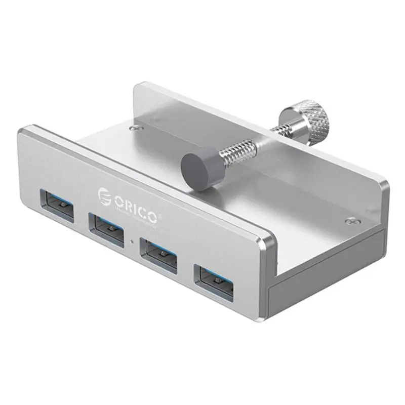 ORICO MH4PU алюминиевый usb-хаб с 4 портами USB 3,0, мультиразветвитель USB с зажимом, адаптер-концентратор для настольных ПК, ноутбуков, компьютеров, аксессуары