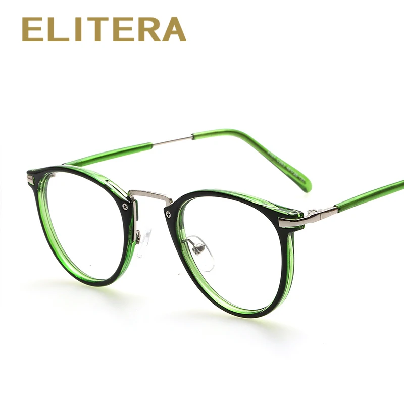 ELITERA New Style Men and women Fashion Vintage Eyeglasses Frame Optics Clear lens Reading Glasses Retro