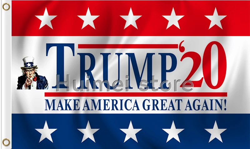 

trump's 20 Flag with digital print custom trump banner 3x5ft 100D polyester flag