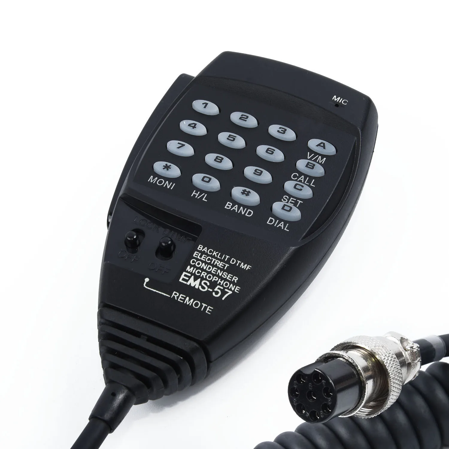 EMS-57 DTMF Car mini Microphone for Alinco DR-03 DR-06T DR-135 DR-235T DR-435 DR-635 Mic studio recording microfone mikrofon