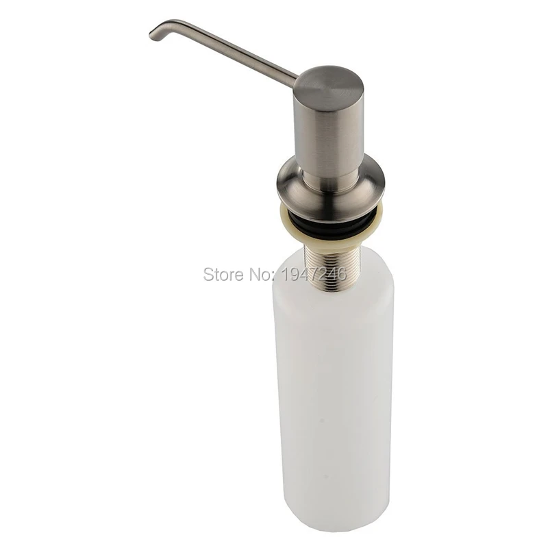 Solid Stainless Steel Brushed Nickel Built In Deck Mount Pump Countertop Kitchen Sink Soap Dispenser Set With 13 Oz Bottle Solid Stainless Steel Brushed Nickel Built In Deck Mount Pump Countertop Kitchen Sink Soap Dispenser Set With 13 Oz Bottle