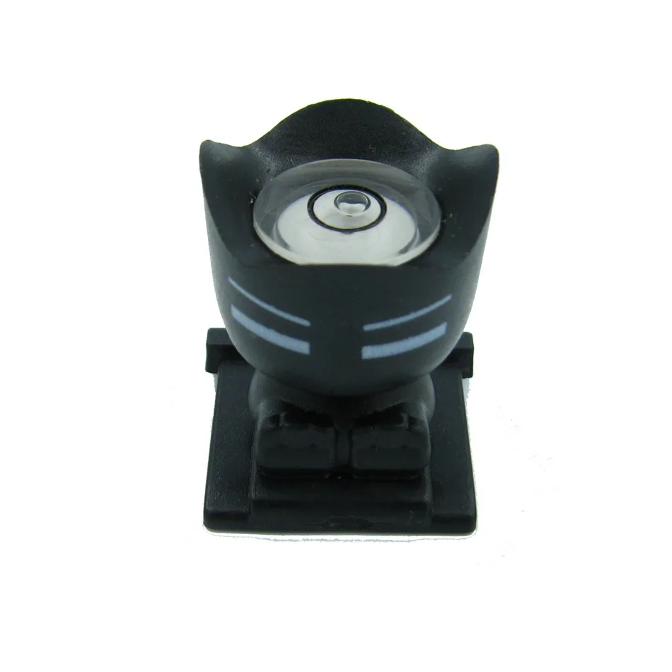 QASE квадратный акриловый спиртовой мини уровень пузырьковая камера пузырьковый уровень для Nikon samsung Canon 1 шт - Цвет: Black Cat