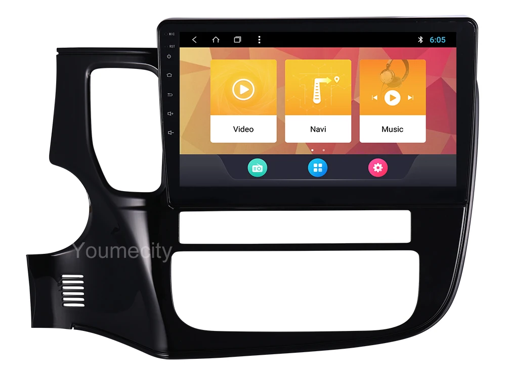 Cheap Octa Core 32G ROM Android 8.1 Car dvd gps player for Mitsubishi Outlander 2014-2018 video Stereo Audio navigation wifi RDS SWC 3