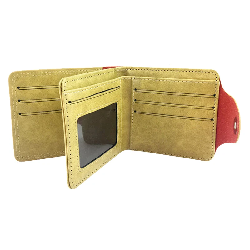 Anime Wallet Men Sword Art Online Naruto PU Leather Short Wallet Card Holder
