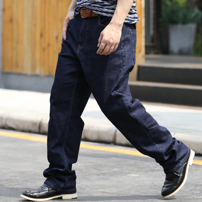 Плюс Размеры 28-44 Для мужчин S темно-синие джинсы Брюки карго Джинсы для женщин карман хип-хоп мешковатые Джинсы для женщин Для мужчин