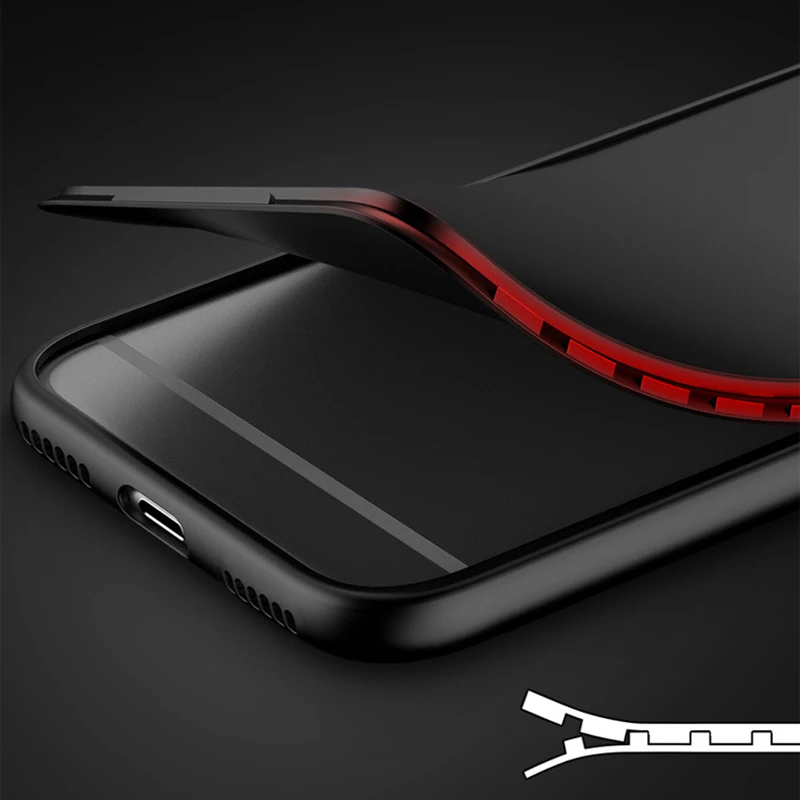 LOVECOM 360 Полный средства ухода за кожей чехол для iPhone X XS Max XR 6 S 7 8 плюс молния тип пряжка карамельный цвет Силиконовые Мягкий телефон задняя крышка