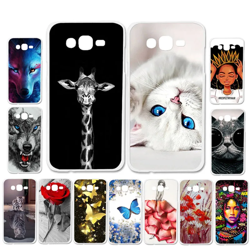 

Ojeleye DIY Patterned Silicon Case For Samsung Galaxy J7 2015 Case Soft TPU Cartoon Phone Cover For Samsung J700 Covers Shell