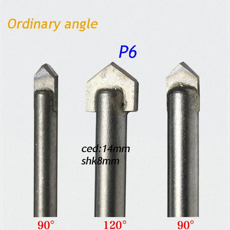 

1pc Ordinary 120degree 8*14mm angle alloy Router Bits CNC engraving cutter Stone Carving Tools