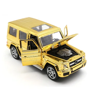 Alloy Benz G65 car model, Golden color 1:32 Die cast model, toys car, car collection alloy car Plating model