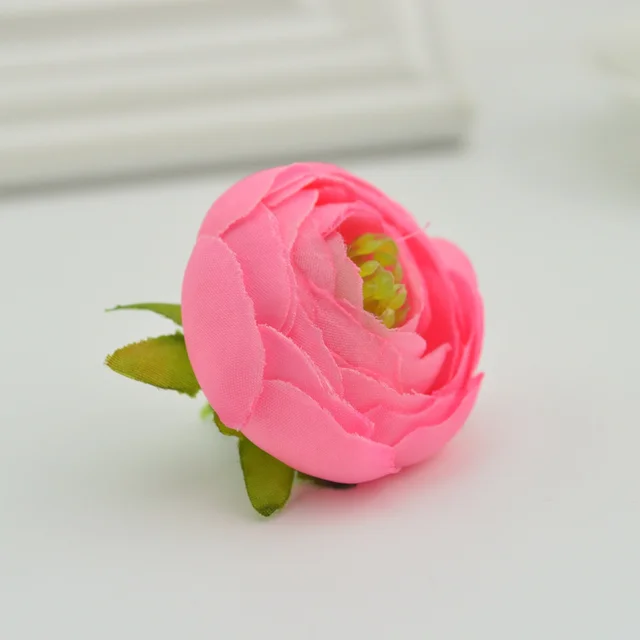 Buy 100pcs artificial plastic rose flowers cheap