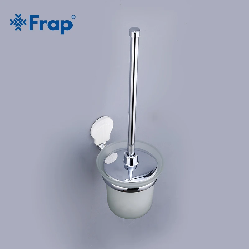 Frap держатели для туалетной щетки, ванная комната из цинкового сплава, настенный держатель для одной щетки, стеклянные держатели для чашек, аксессуары для ванной комнаты F3310