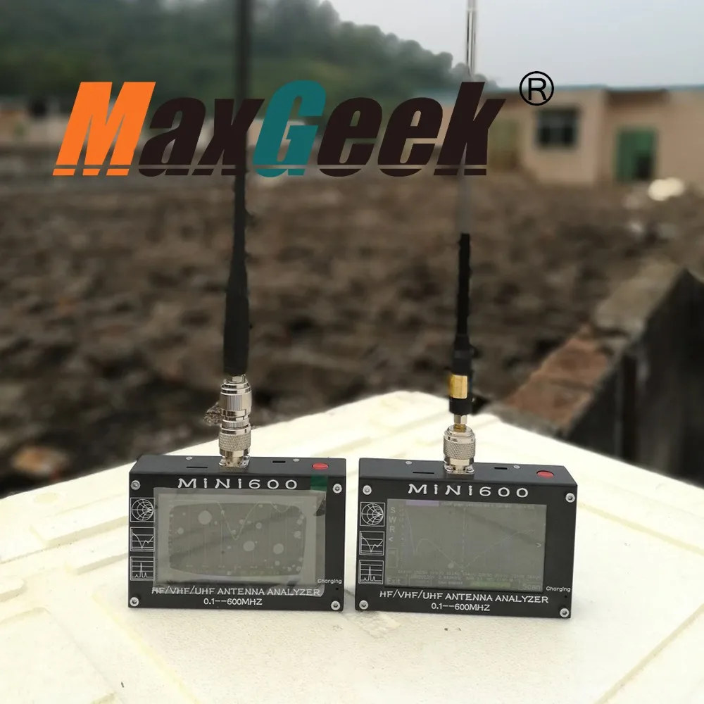 MINI600 HF/VHF/UHF антенный анализатор 0,1-600 MHZ с 4," TFT lcd сенсорным экраном