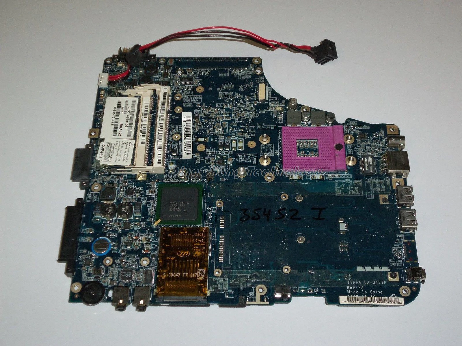 HOLYTIME материнская плата для ноутбука Toshiba Satellite A200 A205 K000052930 ISKAA LA-3481P GM965 DDR2 интегрированная видеокарта