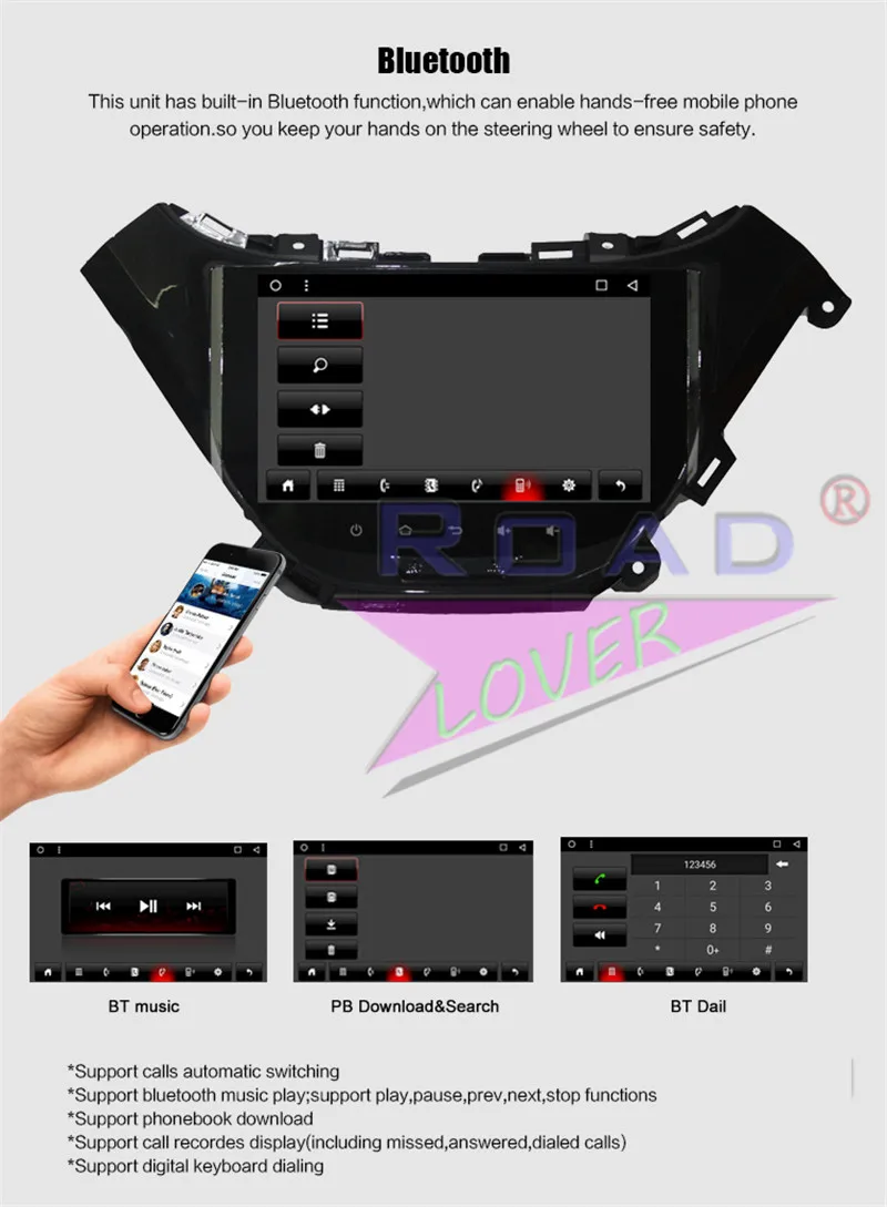 Perfect Roadlover Android 8.1 Car PC Head Unit GPS Navigation For Chevrolet Malibu 2016 Stereo Multimedia Radio Automagnitol 2Din NO DVD 16