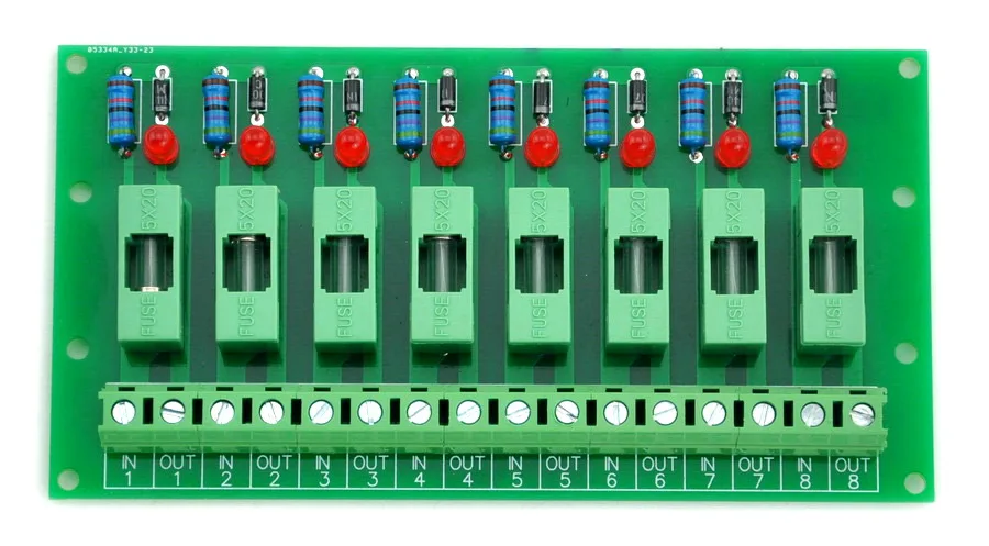 8-канальный сетевой видеорегистратор Щиток с предохранителями, с предохранителем индикацией отключения, для 100 ~ 250VAC