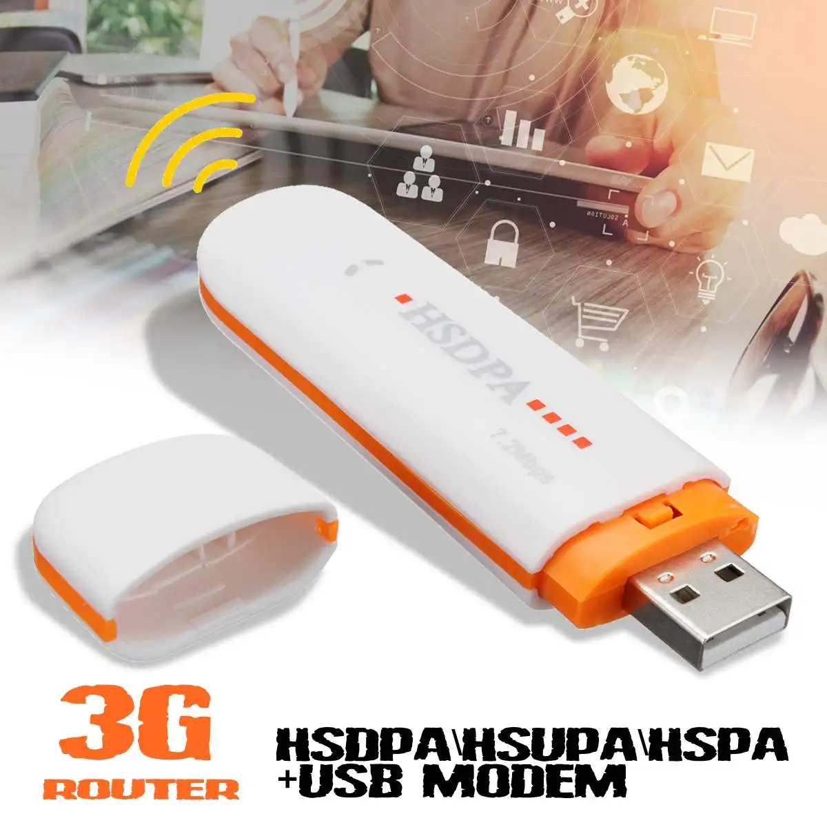 Мини usb-модем HSDPA \ HSUPA \ HSPA+ USB Dongle STICK sim-модем 7,2 Мбит/с 3G/4G беспроводной сетевой адаптер с TF sim-картой