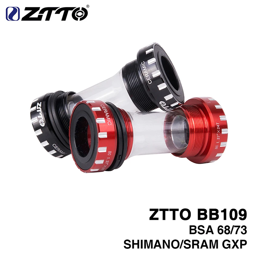 

ZTTO BB109 BSA 68 73 MTB Moutain Bike Axle Road Bicycles Press fit Bottom Brackets for Shimano SRAM GXP Crankset