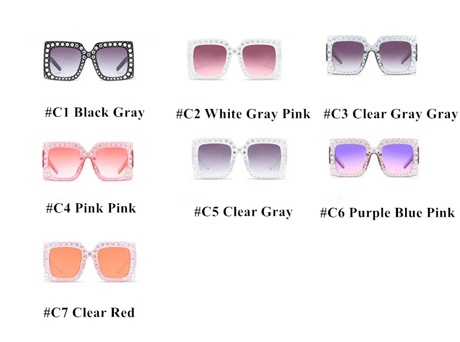 2018 New Diamond Square  Sunglasses (15)