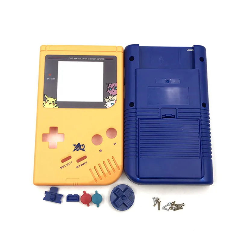 9 шт. желтый и синий чехол для замены игр пластиковый Nintendo GB Gameboy Классический
