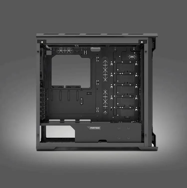 PHANTEKS 515ETG серебристый/черный двусторонний чехол для компьютера из закаленного стекла с водяным охлаждением