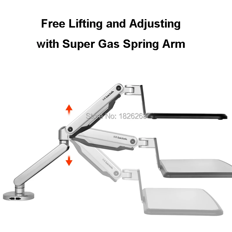 Крепление Loctek W72 для ноутбука 10 17 дюймов с газовой пружиной|laptop mount|notebook holdernotebook
