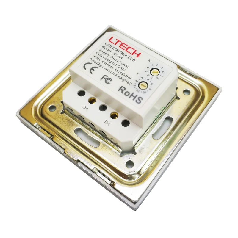  New EDA4 Dali Led dimmer 4 Channel Dali Led Controller On/Off Switch Wall Mount Touch Panel Dimmer  - 32881161547