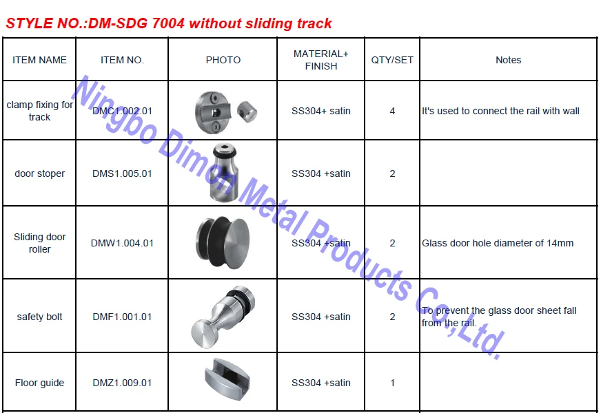 Free Shipping Dimon Stainless Steel 304 Polish Nice Style Glass