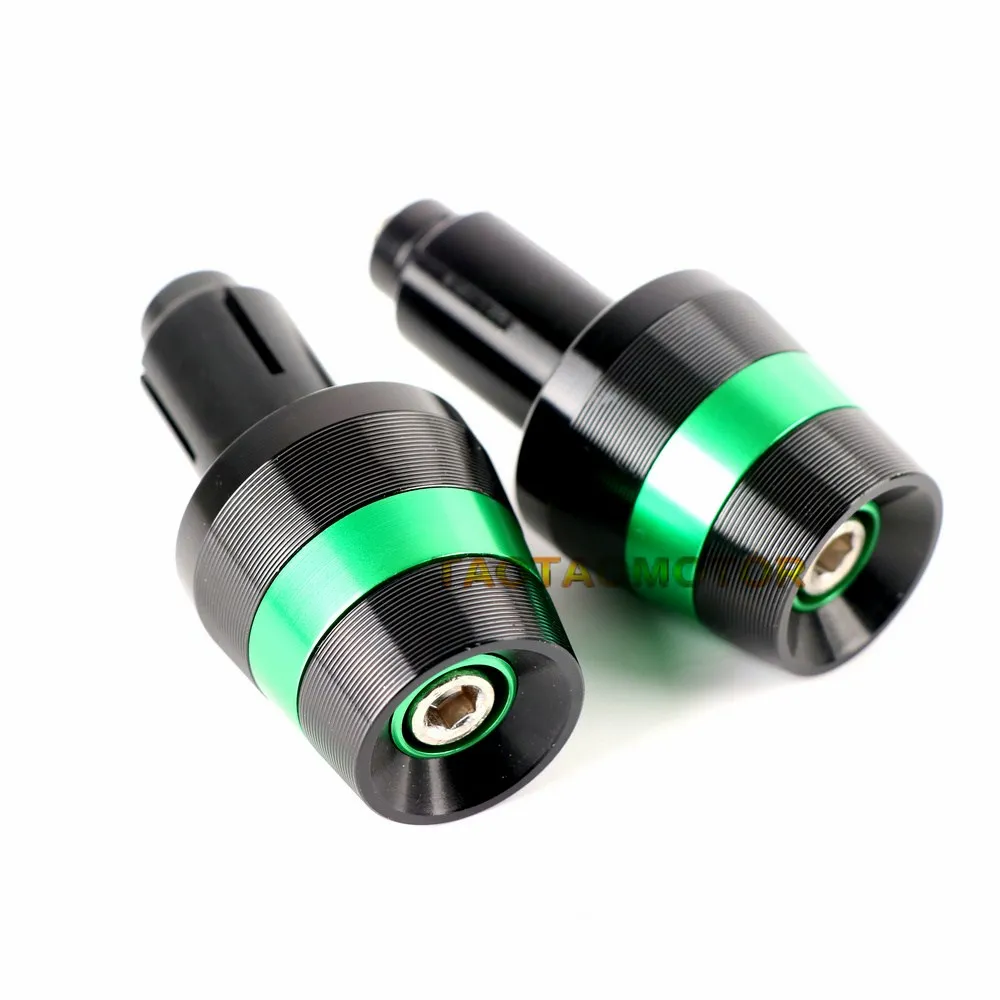 CNC Алюминиевые универсальные мотоциклетные рукоятки, концы руля, крышки для Kawasaki Z650 Z750 Z800 Z900 Z900RS Z1000