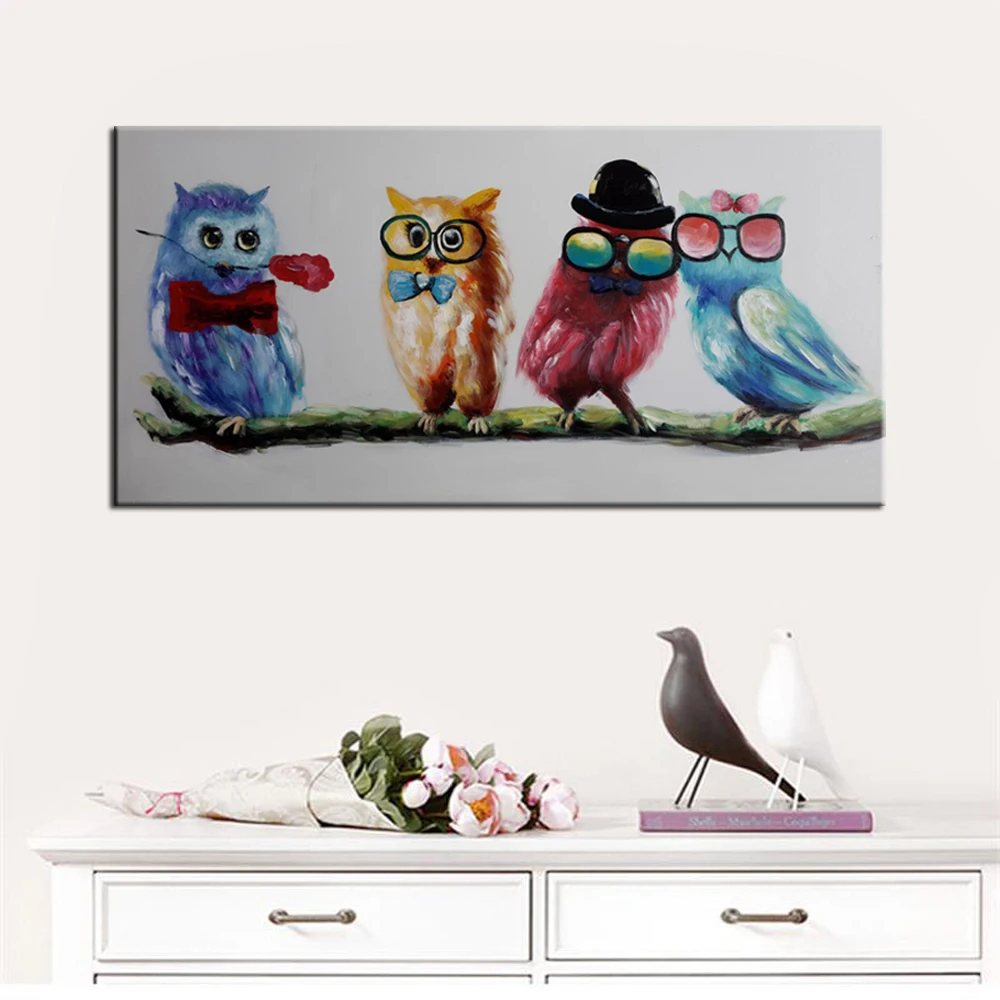 Abstract Animal Canvas Painting Wall Art Bird ecoration Posters And