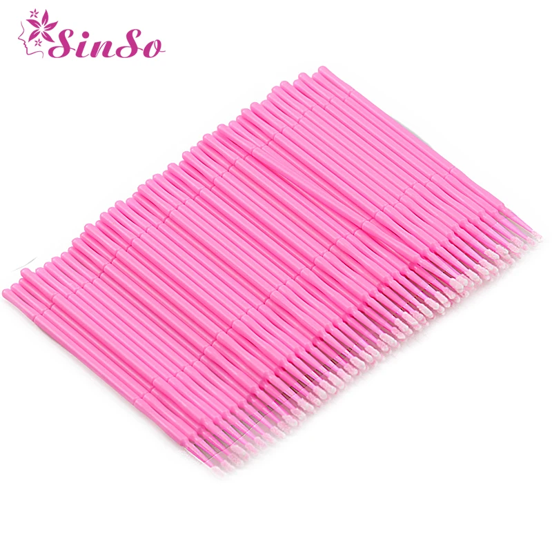 

Sinso 100pcs/lot Disposable Makeup Brushes Swab Microbrushes Eyelash Extension Tool Individual Lash Removing Tools Set Wholesale