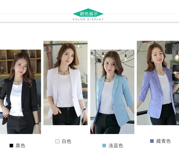 2018 Spring Summer New Small Suit OL Commuter One Buckle Blazer Jacket Office Lady Temperament Capable Blazer