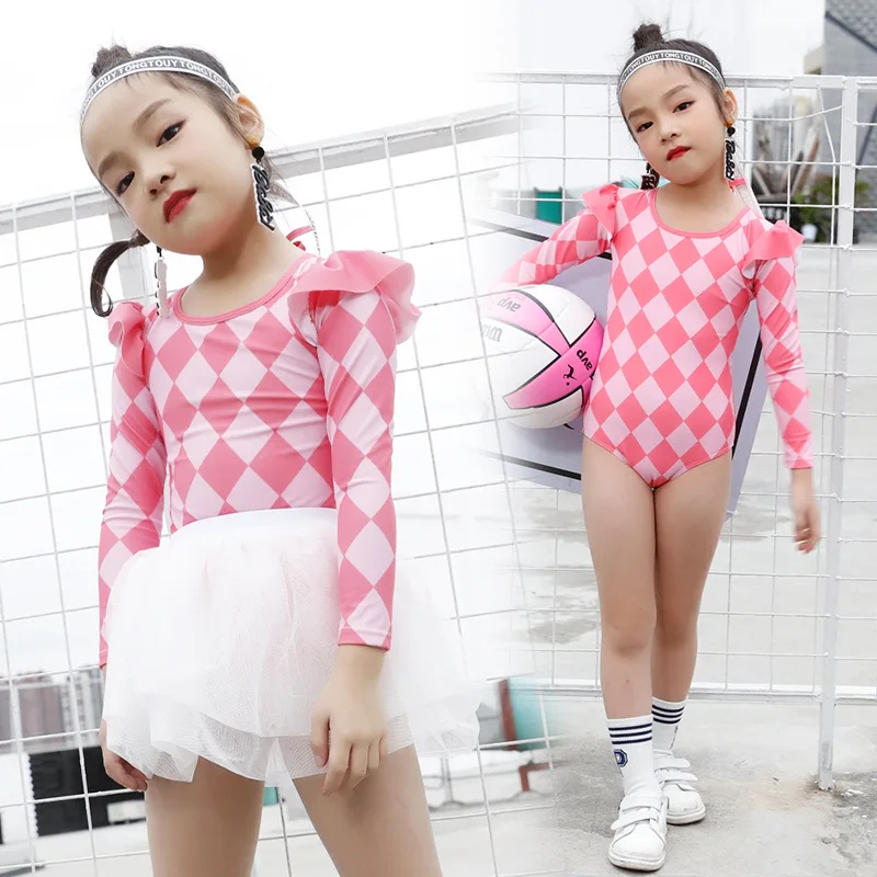 Kids Swimwear Summer Baby Girls Bikini Suit Long Sleeve Swimsuit Boys