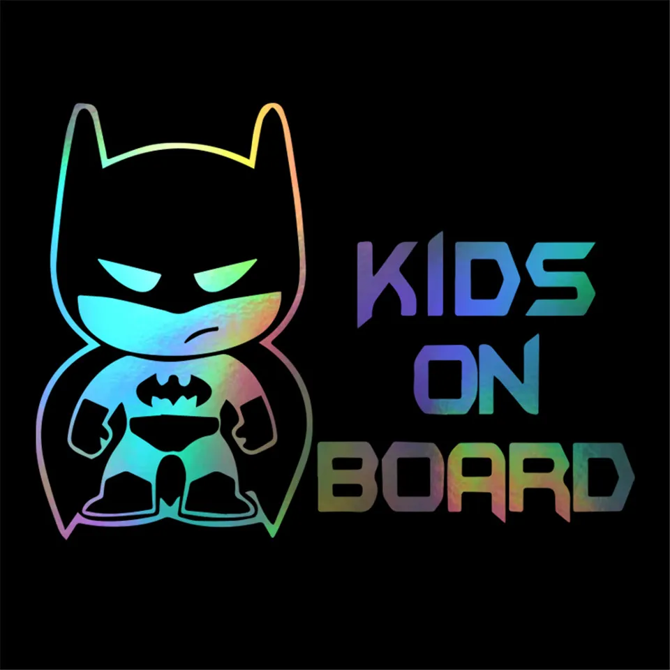 Anycuros Car Sticker Kids Baby On Board Funny Car Decal Reflective Laser 3D Motorcycle Car Stickers Vinyl Car Styling 1913 (4)