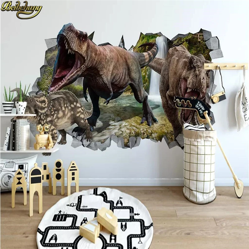 beibehang photo murals wall wallpaper bedroom Custom Modern Dinosaur children's room background 3D papers home decor | Обустройство