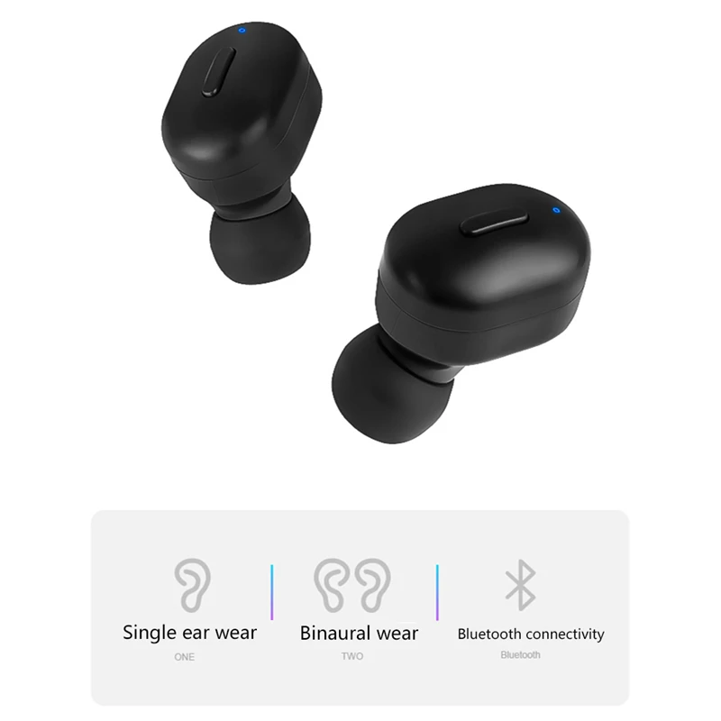 T1 TWS bluetooth наушники стерео объемный HIFI бас Водонепроницаемая гарнитура снижение