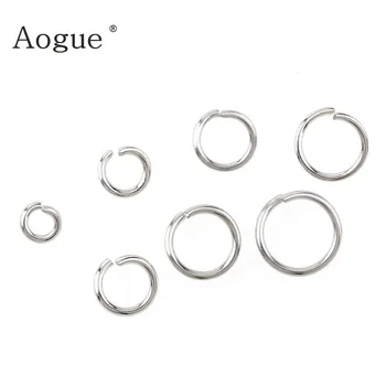 

3mm-10mm Top Quality Stainless Steel Open Jump Rings Silver Color For DIY Jewelry Findings