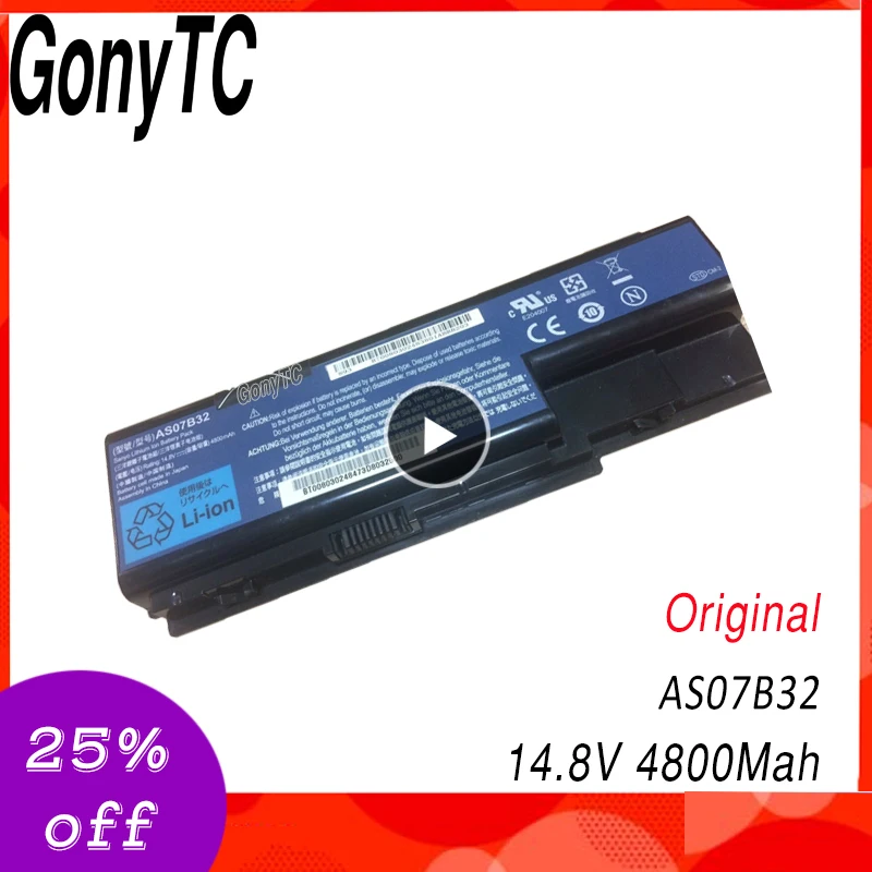 

AS07B32 Original Laptop Battery for Acer for Aspire 5920 5920G 5930 5930G 5935 AS07B31 AS07B32 AS07B71 AS07B61 AS07B42 AS07B51