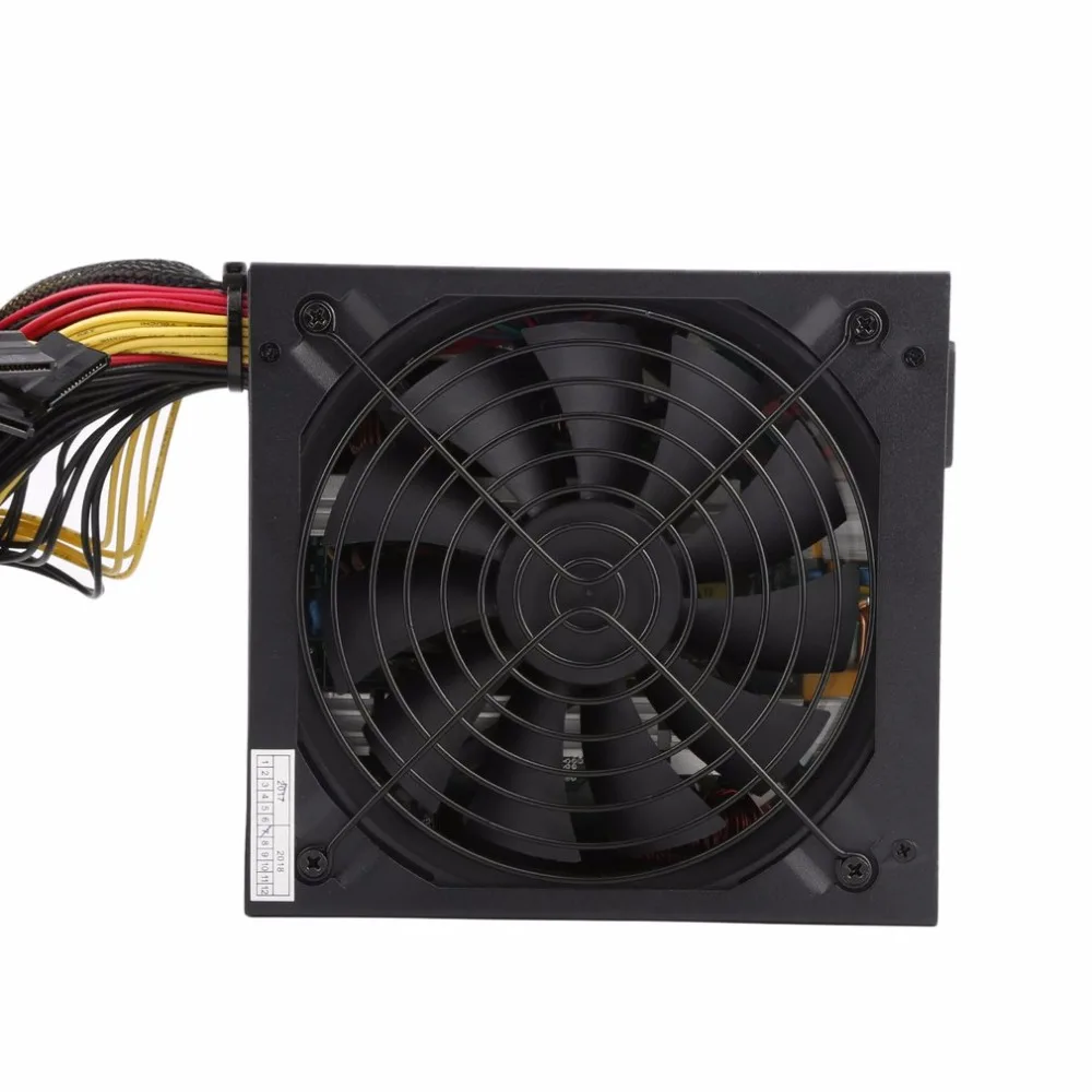 1600W Power Supply For 6GPU Eth Rig Ethereum Coin Mining Miner Dedicated 90 Gold High Efficiency Stable Performance