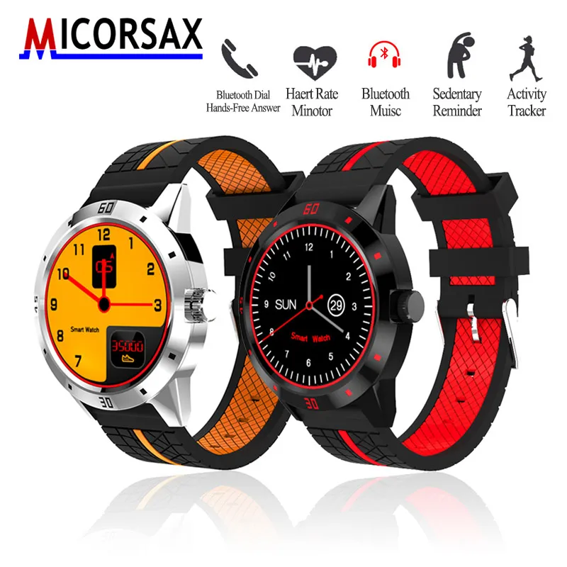

MICORSAX Men Smartwatches M6 Business Watch Bluetooth Phone Heart Rate Smart Bracelet with MP3 Pedometer Sport Fitness Tracker