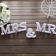 3 шт./компл. Свадебные украшения Mr& Mrs Mariage marry Декор День Рождения украшения белые буквы свадебное оформление Лидер продаж