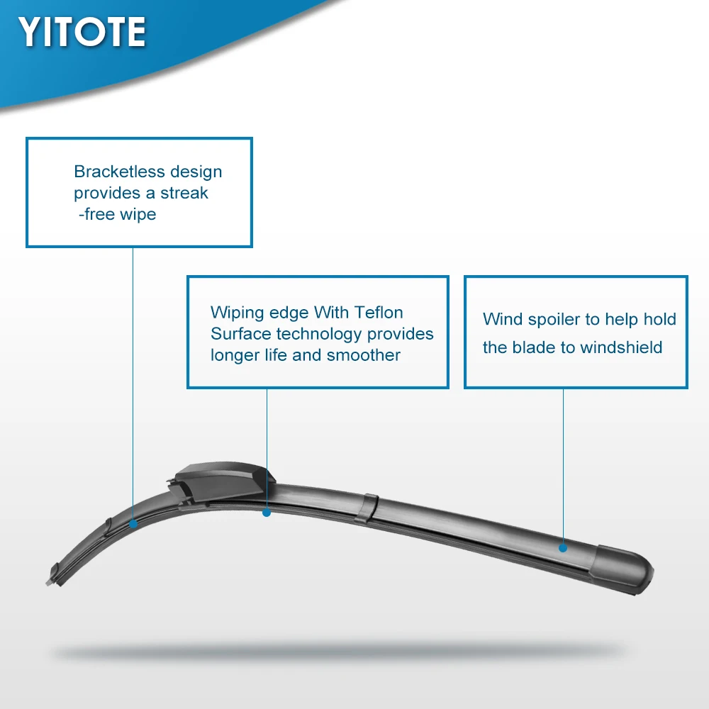 Щетки стеклоочистителя YITOTE для Mercedes Benz CLK Class W209 C209 Fit Slider Arms 200 240 270 280 320 350 500 550 55 63 AMG
