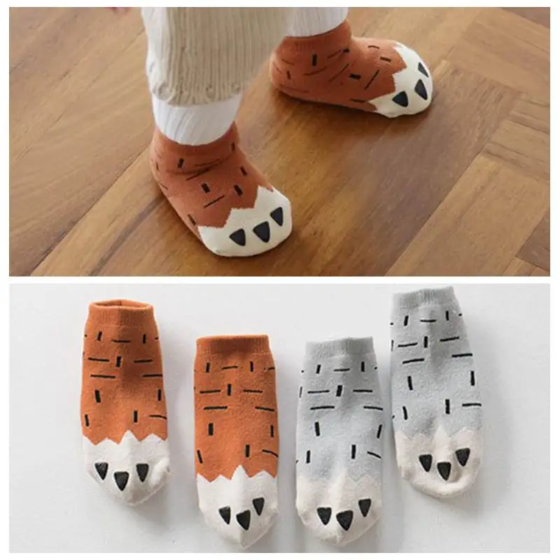 

Cartoon Paw Socks For Toddler Infant Anti Slip Sock Cotton Baby Socks Winter Thicken Warm Baby Boy Girl Socks