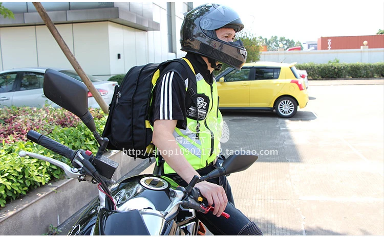 2016 Moto equitazione abbigliamento refective vest gilet di sicurezza fit uomini e donne verde taglia M-XXXL.