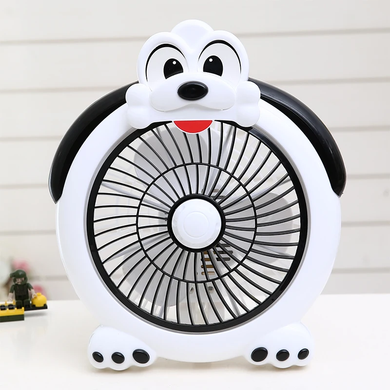 

EU/AU/UK 220V High Quality Electric Fan Portable Dog Shape White/Blue Color Available With 3m Extended Line Household Fan