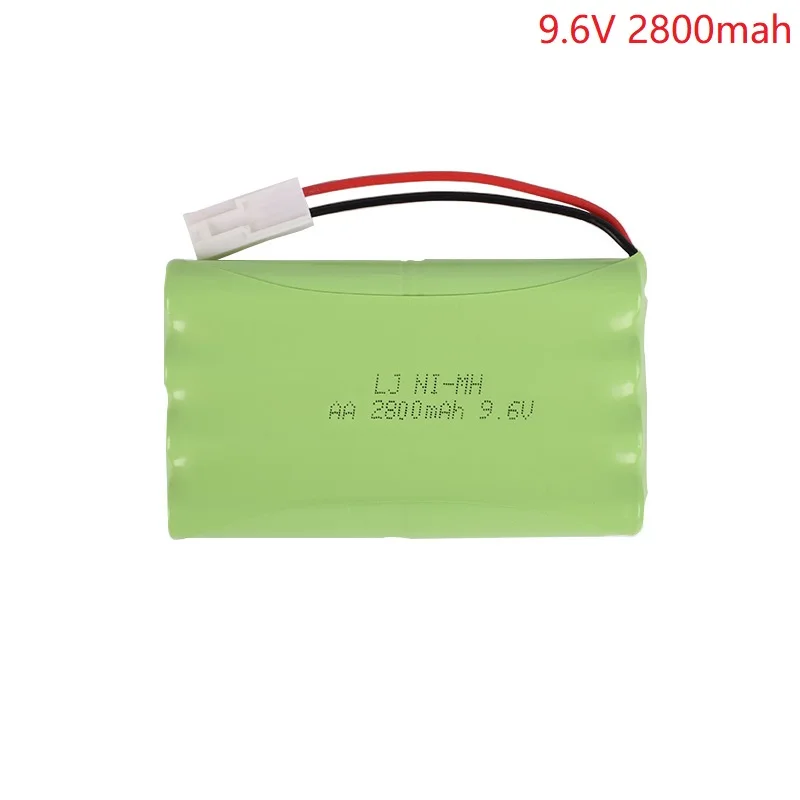 Günstig 9,6 V 2800mAh NI MH akku für RC Fernbedienung Controul Spielzeug Auto spielzeug Boot spielzeug Pistole Tank 8 * AA 9,6 v batterie gruppe freies verschiffen