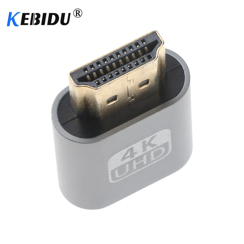 Адаптер Виртуального дисплея kebidu 1 шт. VGA HDMI 4 DDC EDID манекен разъем Безголовый