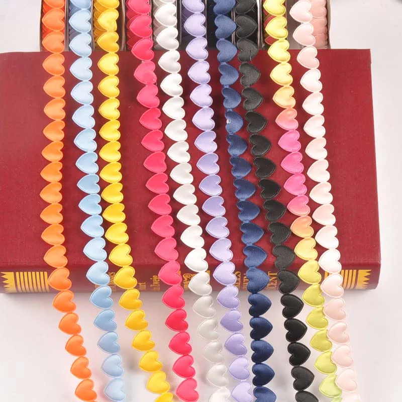 Ribbon Decoration 1.5cm Heart Lace DIY Embroidered Fabric Wedding Sewing Accessories Flower Ribbon cp2270 ribbon decoration ribbon supplies sewing ribbon lace trim ribbon