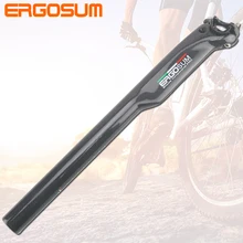 Карбоновое покрытие для сиденья велосипеда ERGOSUM 27,2-28,6 мм карбоновое покрытие для сиденья велосипеда 250-400 мм горного MTB/дорожного разбивания ветрового сиденья 31,6